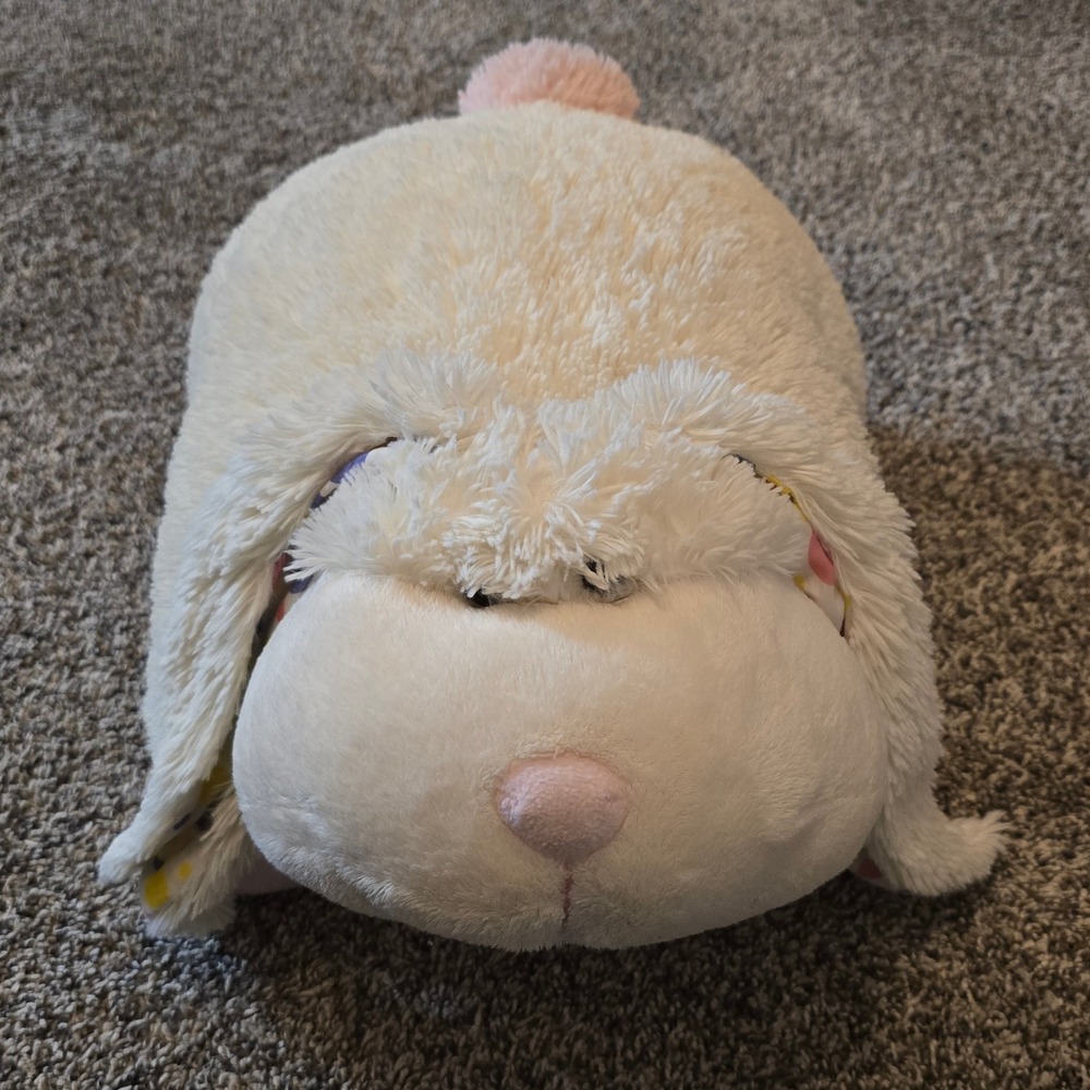 Pillow Pets 2011 Bunny Rabbit Plush Stuffed Animal Unisex Large Polka Dot Ears - Picture 2 of 16